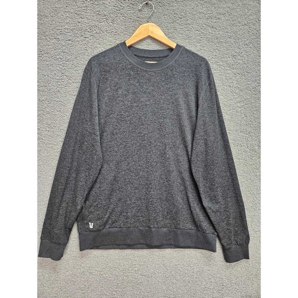 Vuori Ponto Performance Crewneck XL Charcoal Gray Athleisure Gorpcore Lounge